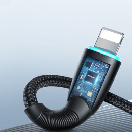 
Kabelis iPhone Starry Series USB-A - Lightning 3A 1m juodas
