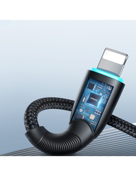 
Kabelis iPhone Starry Series USB-A - Lightning 3A 1m juodas
