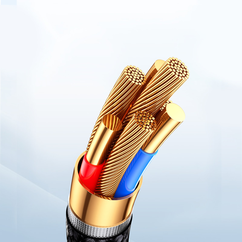 
Kabelis iPhone Starry Series USB-A - Lightning 3A 1m juodas
