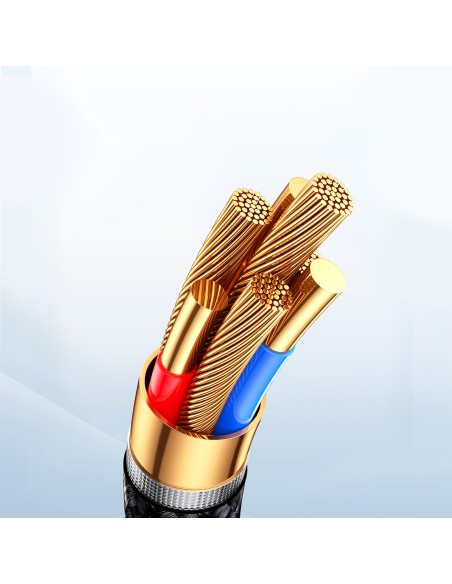 
Kabelis iPhone Starry Series USB-A - Lightning 3A 1m juodas
