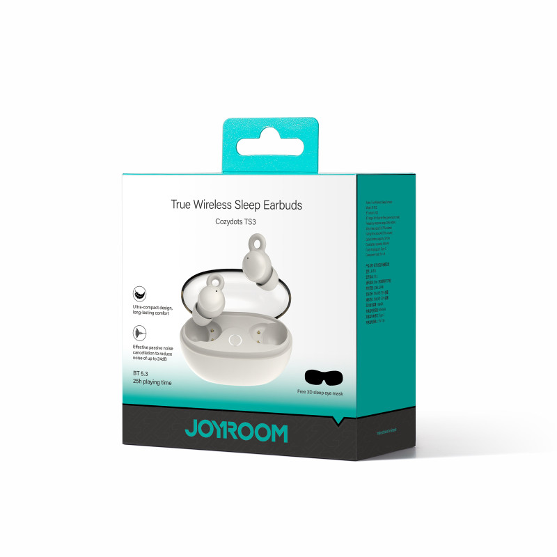 JR-TS3 belaidės Bluetooth į ausis įdedamos ausinės baltos