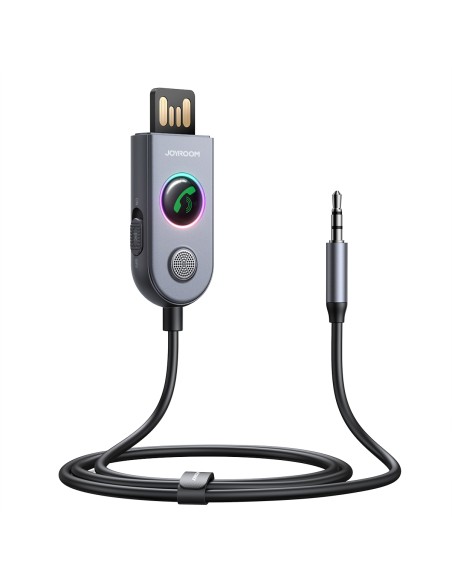 
Automobilinis belaidis USB AUX garso siųstuvo imtuvas JR-CB6 pilkas
