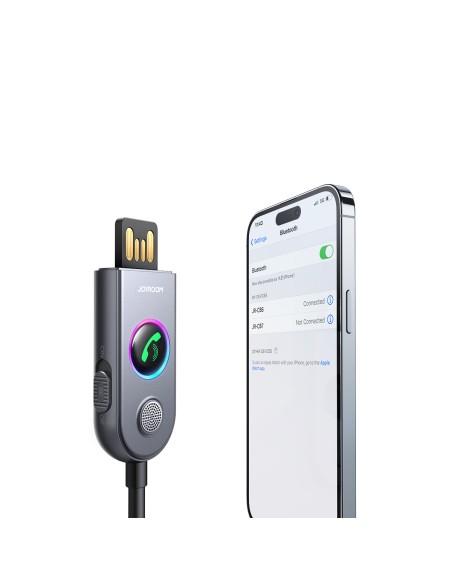 
Automobilinis belaidis USB AUX garso siųstuvo imtuvas JR-CB6 pilkas
