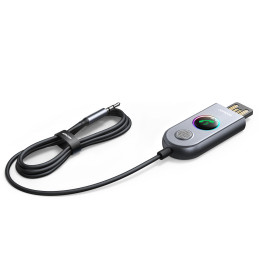
Automobilinis belaidis USB AUX garso siųstuvo imtuvas JR-CB6 pilkas
