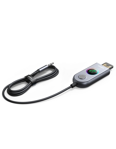 
Automobilinis belaidis USB AUX garso siųstuvo imtuvas JR-CB6 pilkas
