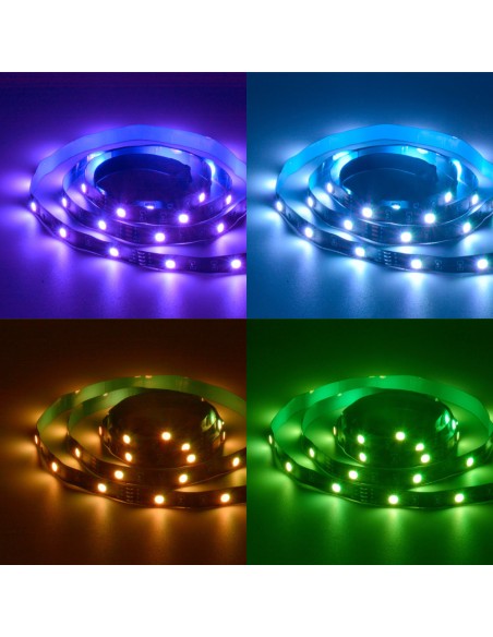Smart RGB LED juostelė L2 Lite 300lm nuotolinio valdymo pultelis Bluetooth maitinimo SET