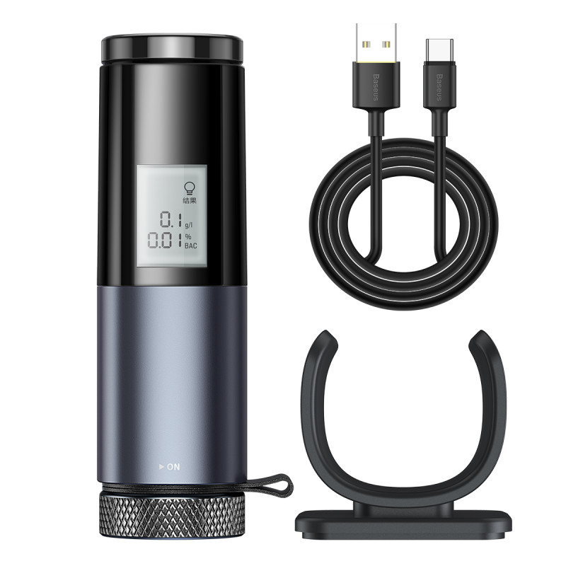 Tikslus alkotesteris CRCX-01 su 1m juodu USB-C laidu