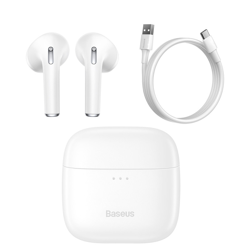 Bowie E8 TWS belaidės Bluetooth ausinės, baltos