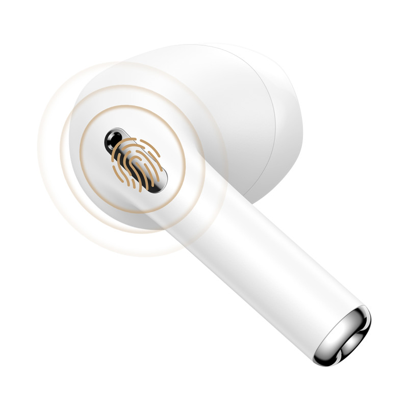 Bowie E8 TWS belaidės Bluetooth ausinės, baltos