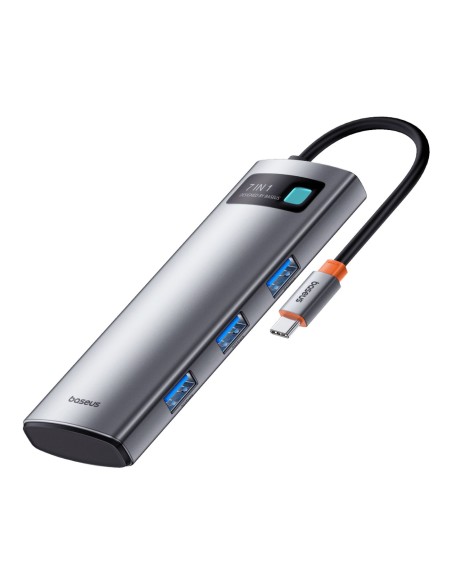 7in1 HUB adapteris Metal Gleam serija USB-C į USB-C PD 3x USB-A HDMI SD TF pilka
 
7in1 HUB adapteris Metal Gleam serija USB-C į USB-C PD 3x USB-A HDMI SD TF pilka
