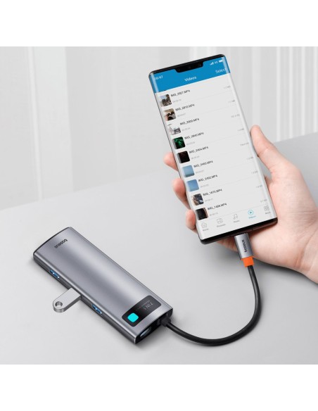 7in1 HUB adapteris Metal Gleam serija USB-C į USB-C PD 3x USB-A HDMI SD TF pilka
 
7in1 HUB adapteris Metal Gleam serija USB-C į USB-C PD 3x USB-A HDMI SD TF pilka