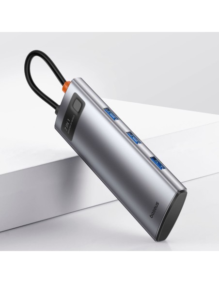 7in1 HUB adapteris Metal Gleam serija USB-C į USB-C PD 3x USB-A HDMI SD TF pilka
 
7in1 HUB adapteris Metal Gleam serija USB-C į USB-C PD 3x USB-A HDMI SD TF pilka
