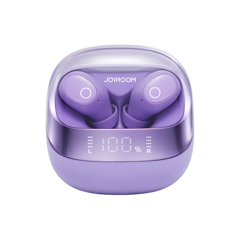 Jdots serijos JR-DB2 belaidės Bluetooth ausinės, violetinės spalvos