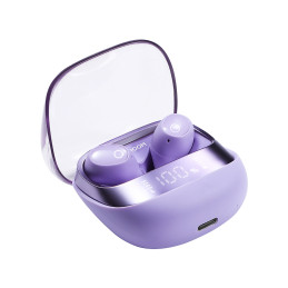 
Jdots serijos JR-DB2 belaidės Bluetooth ausinės, violetinės spalvos
