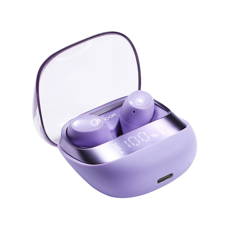 Jdots serijos JR-DB2 belaidės Bluetooth ausinės, violetinės spalvos