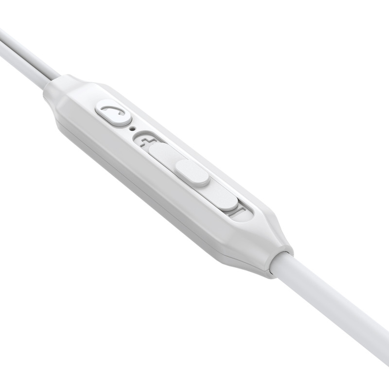 JR-EC06 USB-C į ausis įdedamos ausinės sidabrinės spalvos ausinės