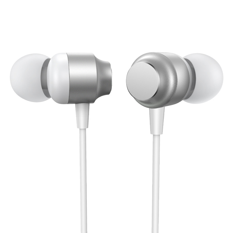JR-EC06 USB-C į ausis įdedamos ausinės sidabrinės spalvos ausinės