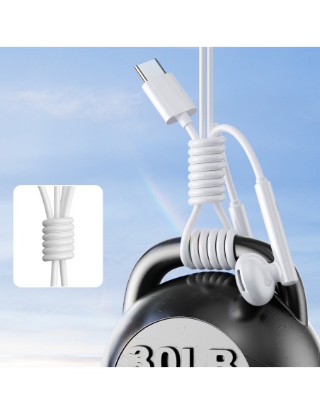 Ausinės, USB-C JR-EC05 į ausis įdedamos ausinės, baltos spalvos
 
Ausinės, USB-C JR-EC05 į ausis įdedamos ausinės, baltos spalvos