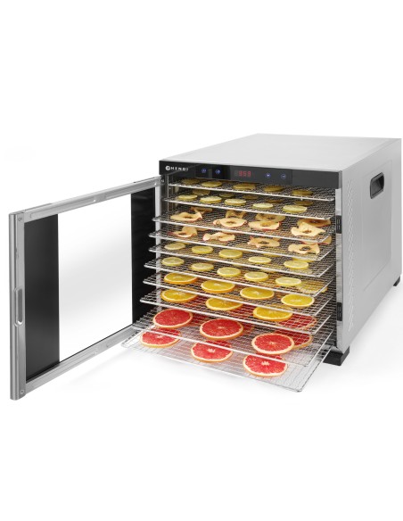 Maisto džiovintuvas grybai žolelės vaisiai 10 grotelių Profi Line Hendi 229026