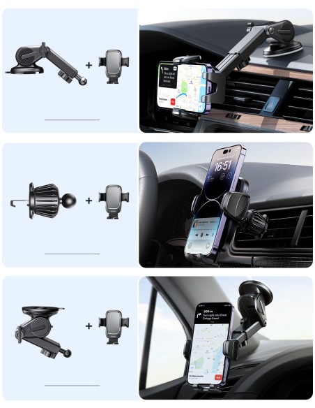 Universalus automobilinio telefono laikiklis kabinai, langui, ventiliacijos grotelėms, juodas
 
Universalus automobilinio telefono laikiklis kabinai, langui, ventiliacijos grotelėms, juodas