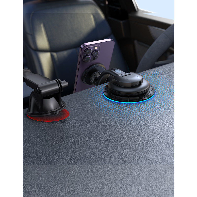 Magnetinis automobilinis telefono laikiklis kabinai, langui, ventiliacijos groteles, juodas