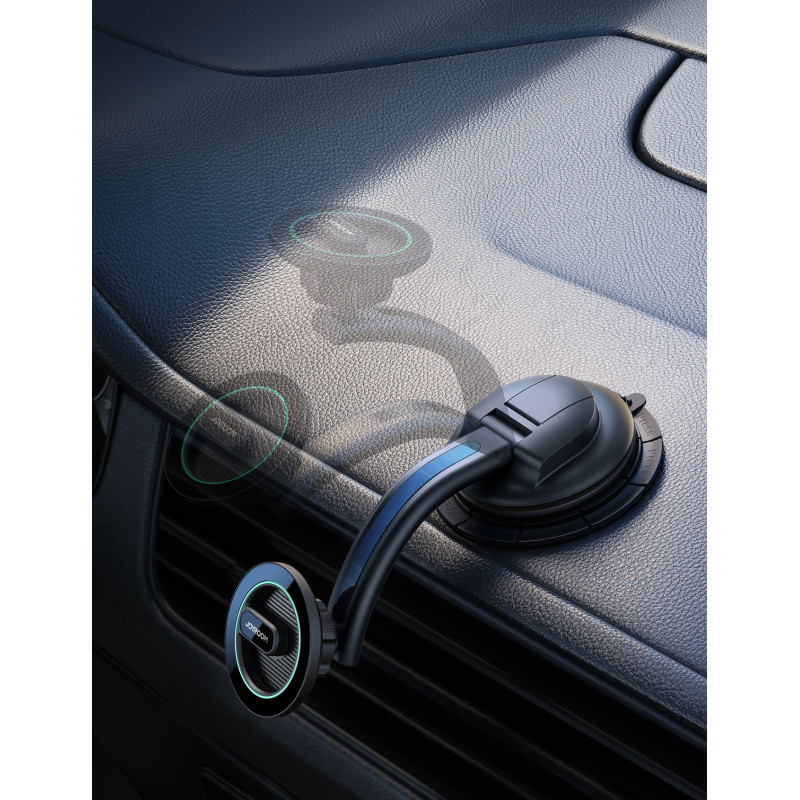 Magnetinis automobilinis telefono laikiklis kabinai, langui, ventiliacijos groteles, juodas