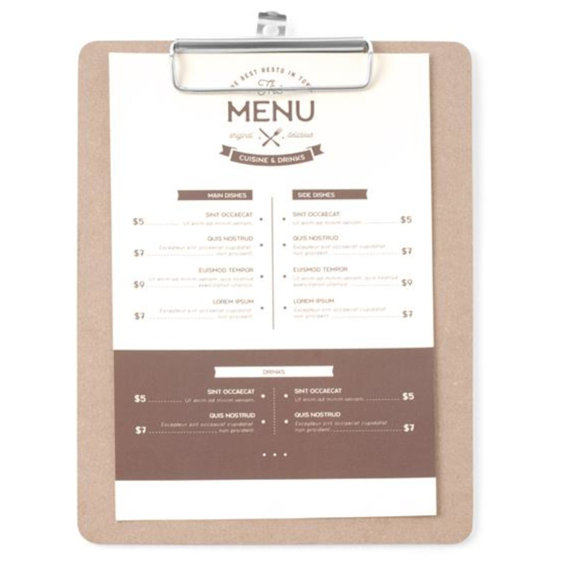Meniu bloknotas su iškarpine 185x245 mm – Hendi 664162