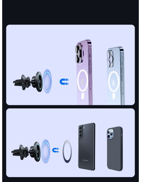 Magnetinis automobilinio telefono laikiklis oro angai, juodas
 
Magnetinis automobilinio telefono laikiklis oro angai, juodas