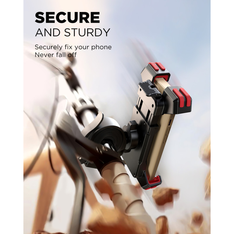 
Dviračio motociklo telefono laikiklis Security Lock juodas
