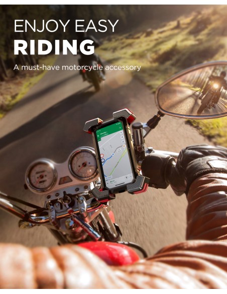 
Dviračio motociklo telefono laikiklis Security Lock juodas
