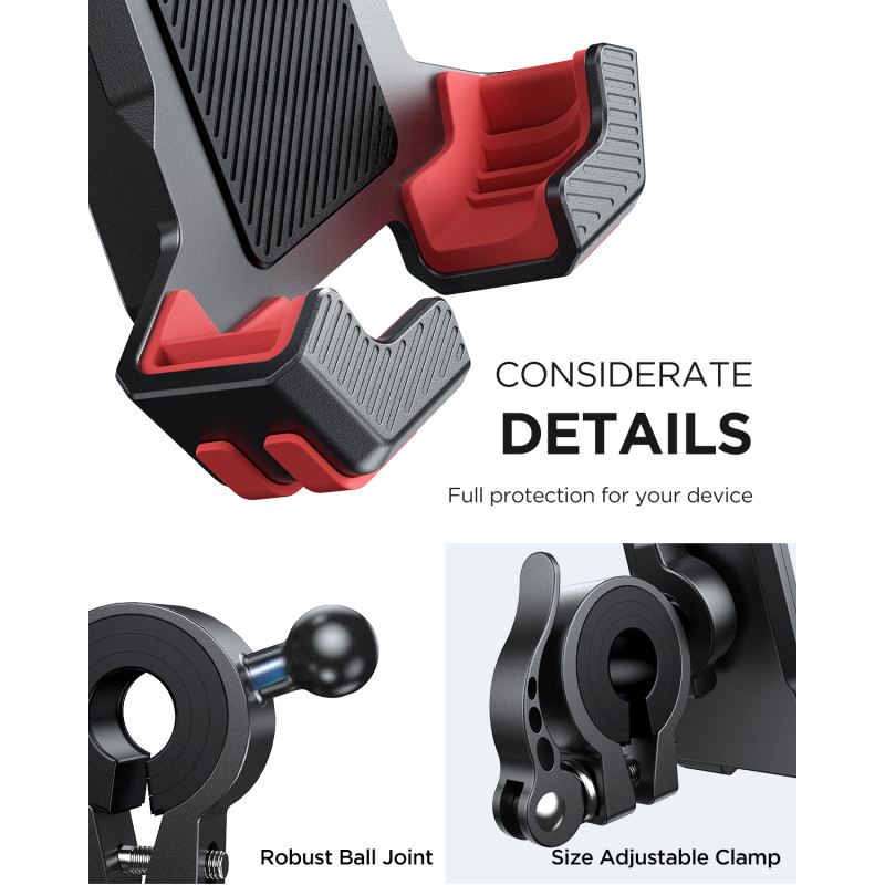 
Dviračio motociklo telefono laikiklis Security Lock juodas
