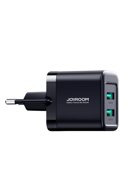2x USB-A 12W 2,4A tinklo įkroviklis, juodas
 
2x USB-A 12W 2,4A tinklo įkroviklis, juodas