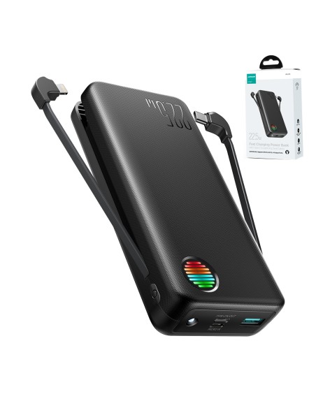 Powerbank 20000mAh 22,5W su integruotu USB-C ir iPhone Lightning laidais juodi
 
Powerbank 20000mAh 22,5W su integruotu USB-C ir iPhone Lightning laidais juodi