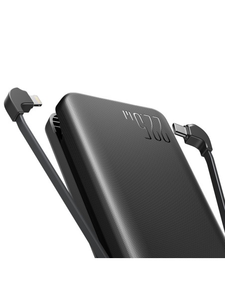 Powerbank 20000mAh 22,5W su integruotu USB-C ir iPhone Lightning laidais juodi
 
Powerbank 20000mAh 22,5W su integruotu USB-C ir iPhone Lightning laidais juodi