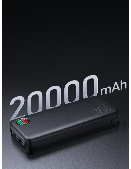 Powerbank 20000mAh 22,5W su integruotu USB-C ir iPhone Lightning laidais juodi
 
Powerbank 20000mAh 22,5W su integruotu USB-C ir iPhone Lightning laidais juodi
