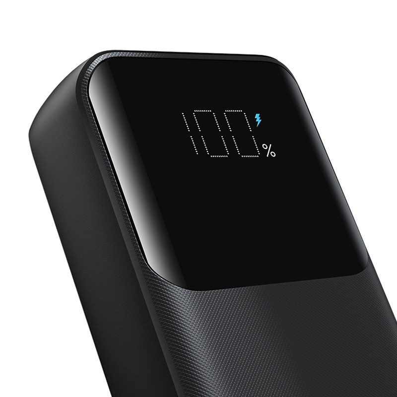 Mini maitinimo blokas 20000mAh su įmontuotais laidais JR-PBC07 30W juodas