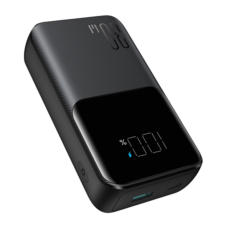 Mini maitinimo blokas 20000mAh su įmontuotais laidais JR-PBC07 30W juodas