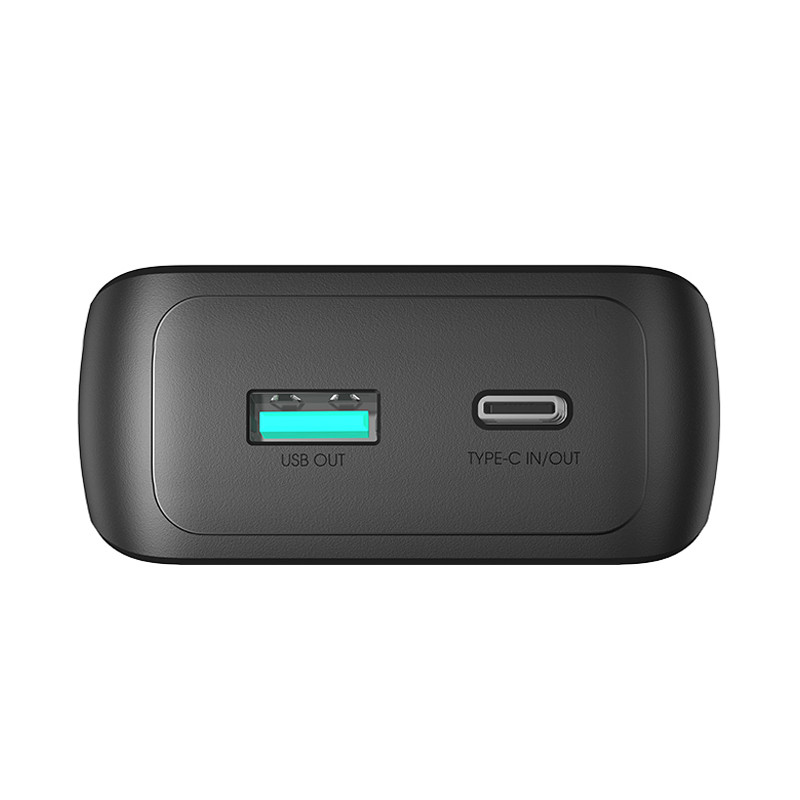 Mini maitinimo blokas 20000mAh su įmontuotais laidais JR-PBC07 30W juodas