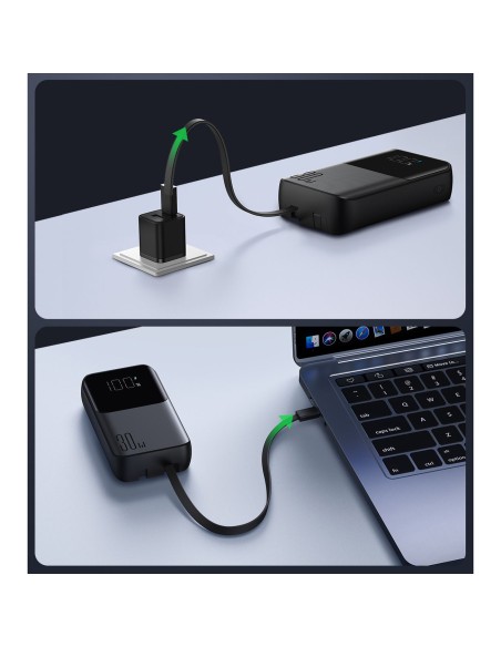 Mini maitinimo blokas 20000mAh su įmontuotais laidais JR-PBC07 30W juodas
 
Mini maitinimo blokas 20000mAh su įmontuotais laidais JR-PBC07 30W juodas