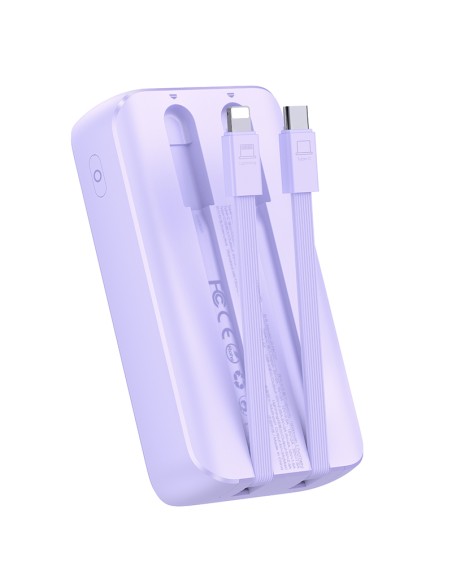 Mini maitinimo blokas 20000mAh su įmontuotais laidais JR-PBC07 30W šviesiai violetinė
 
Mini maitinimo blokas 20000mAh su įmontuotais laidais JR-PBC07 30W šviesiai violetinė