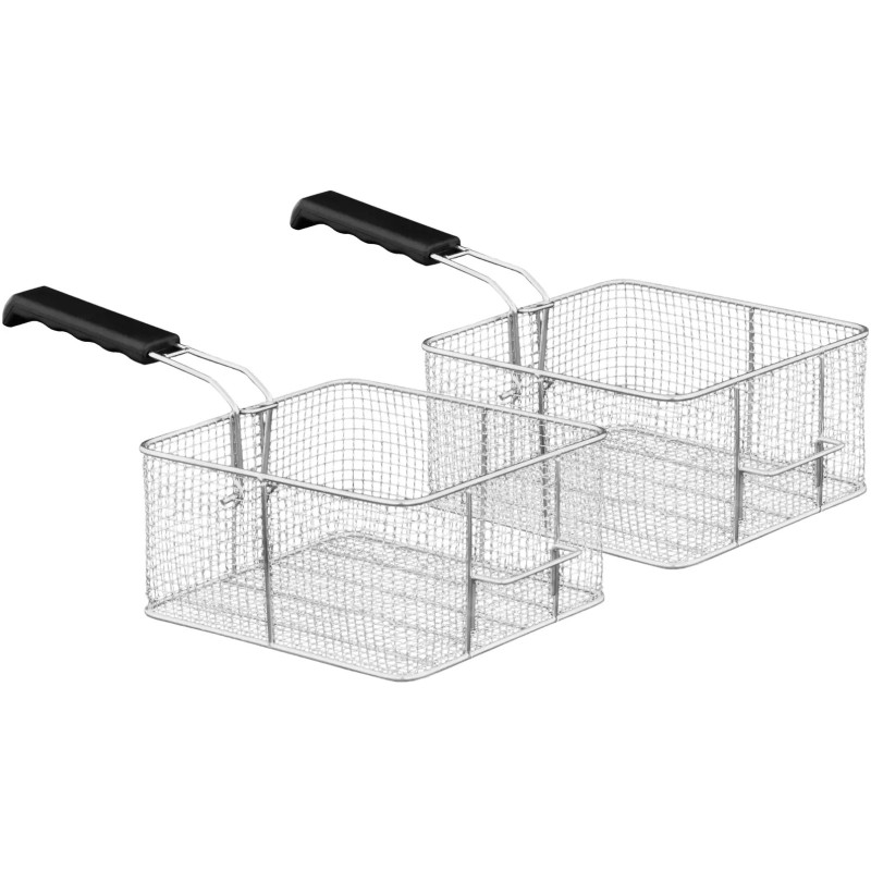 Dviguba dviejų kamerų gruzdintuvė 2 x 16 l 6000 W
