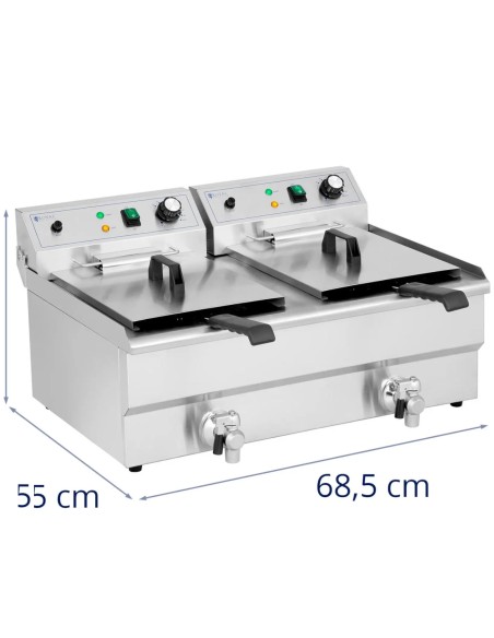 Dviguba dviejų kamerų gruzdintuvė 2 x 16 l 6000 W
 
Dviguba dviejų kamerų gruzdintuvė 2 x 16 l 6000 W