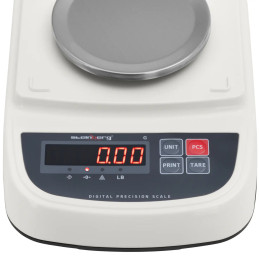 
Analitinės laboratorinės svarstyklės su LCD dangteliu RS232 500g / 0,01g
