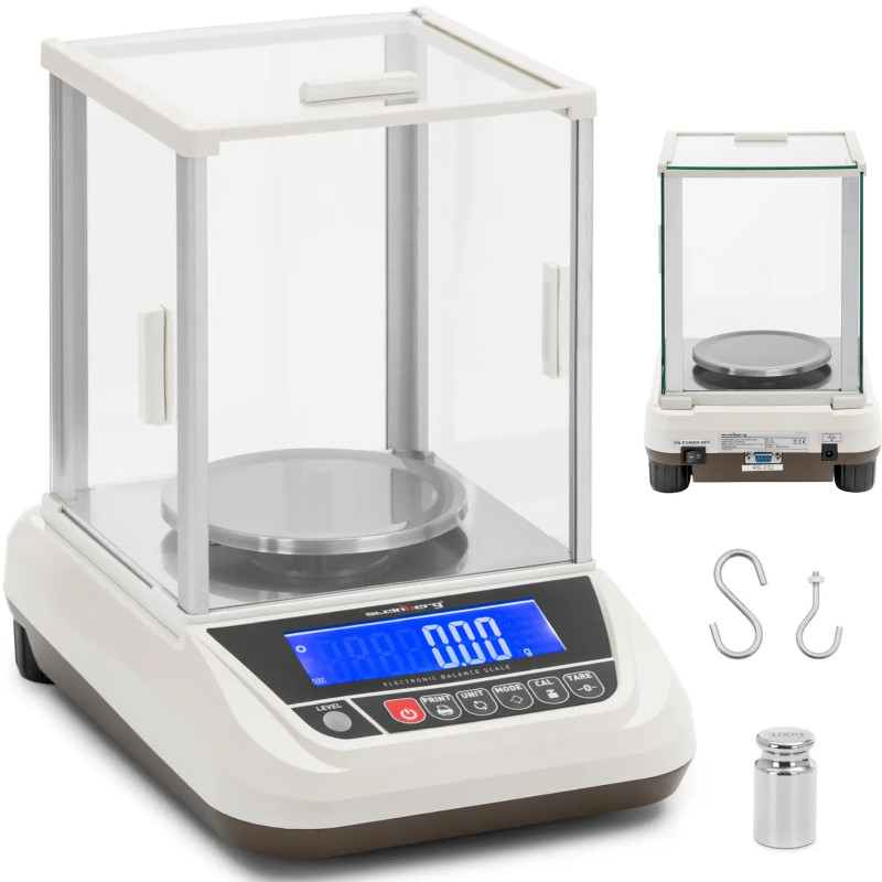 
Analitinės laboratorinės svarstyklės su LCD stiklo dangteliu 3000 g / 0,01 g
