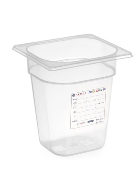 Polipropileno konteineris GN 1/6 val. 65 mm - Hendi 880487