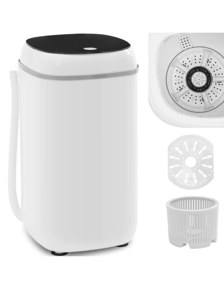 
Mini pusiau automatinė skalbimo mašina su gręžimo funkcija, 4,5 kg, 260 W
