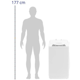 
Mini automatinė skalbimo mašina 12 programų 4,2 kg 230 W

