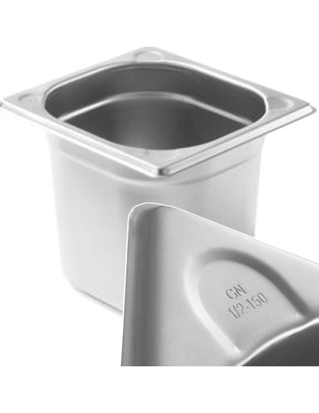 Kitchen Line GN 1/6 plieninis konteineris, aukštis 150 mm - Hendi 806647
