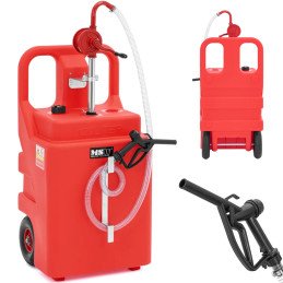 
Nešiojamas kuro bakas su rankiniu siurbliu ant ratų 20 l/ min 120 l
