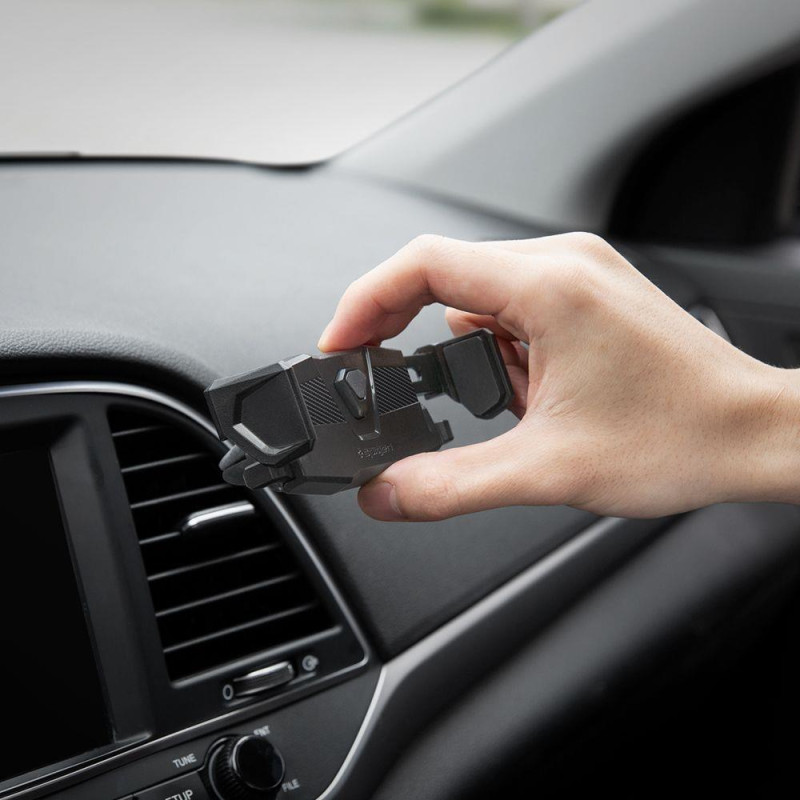 Spigen Click.R telefono laikiklis automobilio orlaidei, juodas